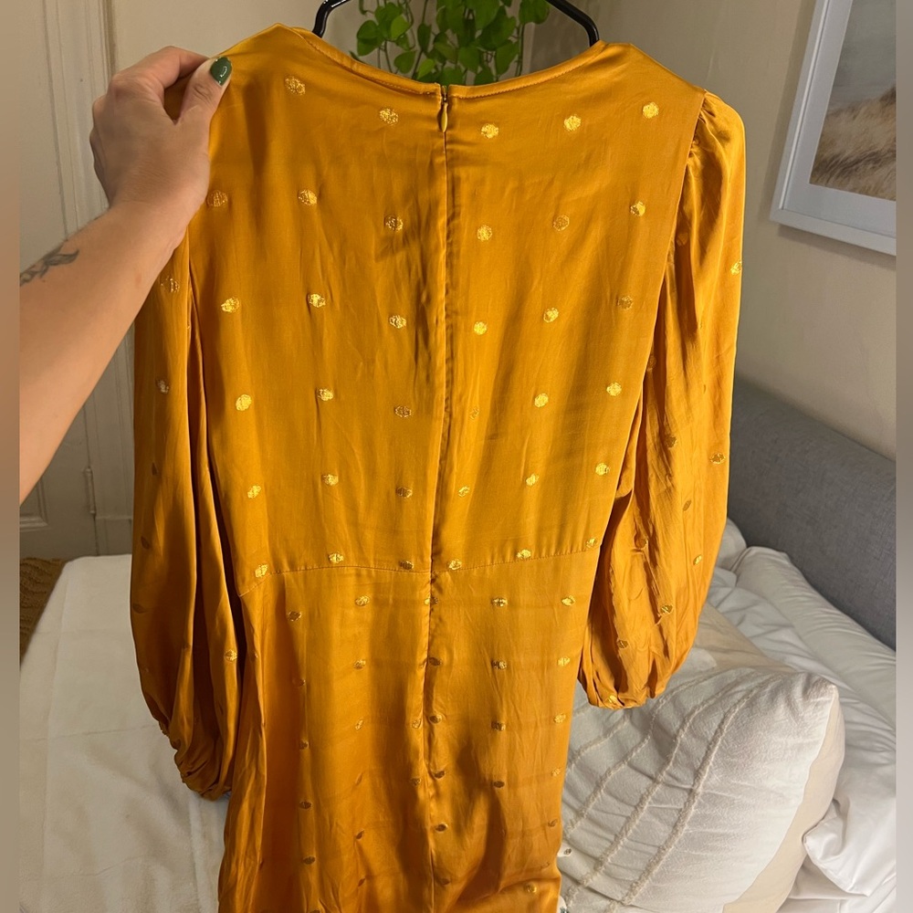 FARM Rio Mustard Long Sleeve Dress - Picture 11 of 13